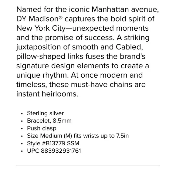 David Yurman Madison Chain Link Bracelet - Picture 4 of 6